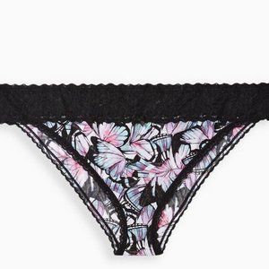 Torrid Panties 5X - Bikini Butterfly Second Skin Mid Rise Microfiber Plus Panty
